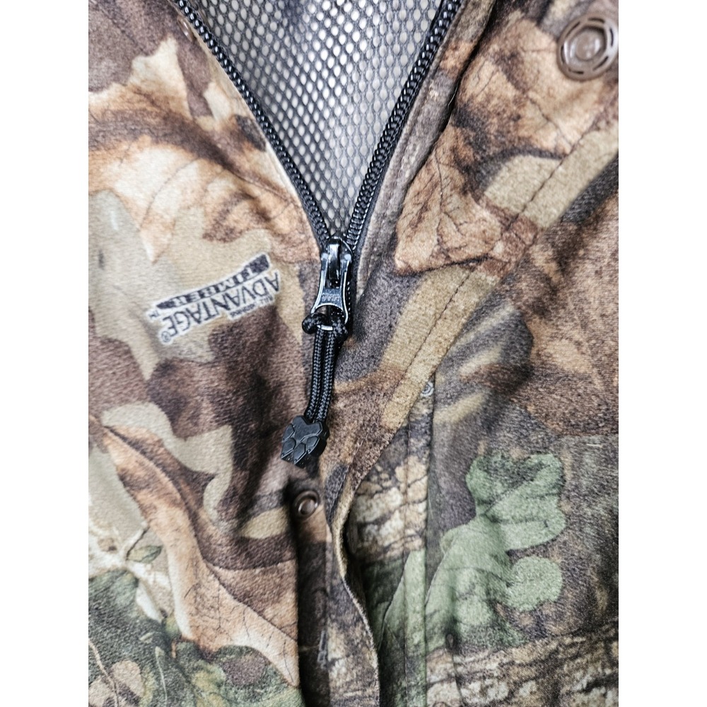 Mad Dog Gear Camo Hooded Hunting Jacket M Full Zip Pocket Outdoor Duck Gorpcore - Picture 5 of 16